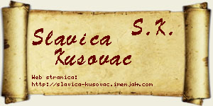 Slavica Kusovac vizit kartica